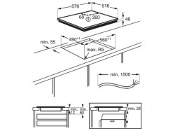 Варочная поверхность Electrolux - IPE6440KXV Hob2Hood