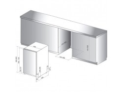 Посудомоечная машина встраиваемая Hotpoint - HSIO 3O23 WFE