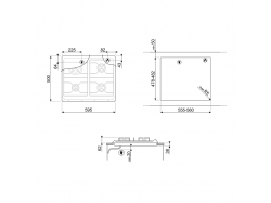 Варочная поверхность Smeg - SR 964 NGH
