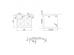 Варочная поверхность Smeg - SR 964 XGH