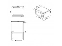 Микроволновая печь Smeg - MOE 25 X