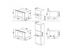 Микроволновая печь встраиваемая Smeg - MP 322 X 1