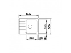 Мойка кухонная Blanco - 525115 LEMIS 45S-IF MINI