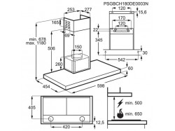 Вытяжка кухонная Electrolux - LFT 766 X Hob2Hood