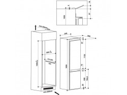 Холодильник встраиваемый Whirlpool - ART 9814 A+SF