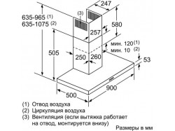 Вытяжка кухонная Bosch - DWB 96 DM 50