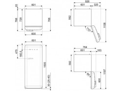 Холодильник Smeg - FAB28RDIT3
