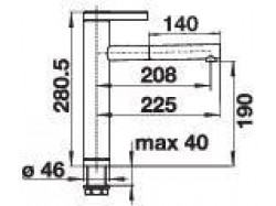 Смеситель кухонный Blanco - 526171 LINEE-S