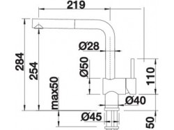 Смеситель кухонный Blanco - 525807 LINUS-S