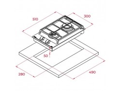 Варочная поверхность Teka - GZC 32300 XBN (112570018)