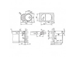 Мойка кухонная Teka - DR-77 1B 1D  (40127303)
