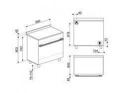 Плита кухонная Smeg - CPF9GPR