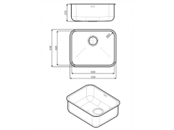 Мойка кухонная Smeg - UM 50