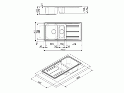 Мойка кухонная Smeg - LZ 102 A 2