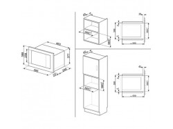 Микроволновая печь встраиваемая Smeg - FMI 017 X