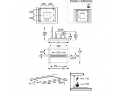 Вытяжка кухонная AEG - DCE 5960 HM Hob2Hood