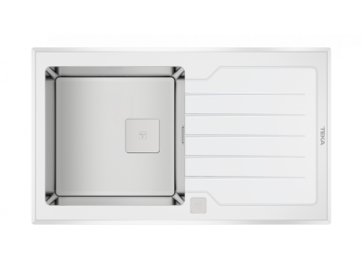 Мойка кухонная Teka - DIAMOND 1B 1D 86 WH ПОЛИРОВАННАЯ 115100012