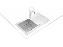 Мойка кухонная Teka - DIAMOND 1B 1D 86 WH ПОЛИРОВАННАЯ 115100012