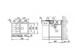 Мойка кухонная Teka - ASTRAL 60 B-TG КАРБОН 40143528