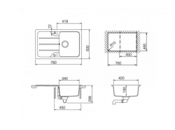 Мойка кухонная Teka - SIMPLA 45-S TG КАРБОН 40144523