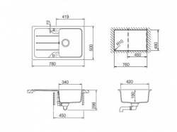 Мойка кухонная Teka - SIMPLA 45-S TG БЕЛЫЙ 40144525