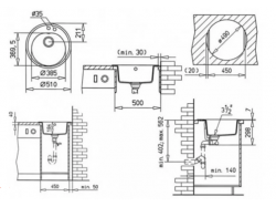 Мойка кухонная Teka - CENTROVAL 45 TG КАРБОН 40143216