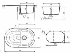 Мойка кухонная Teka - PERLA 45 B-TG БЕЖЕВЫЙ 40144588