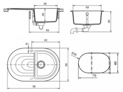Мойка кухонная Teka - PERLA 45 B-TG ПЕСОЧНЫЙ 40144585