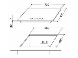 Варочная поверхность Whirlpool - GMWL 728 IXL
