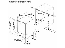 Посудомоечная машина встраиваемая Bosch - SPH 4 EMX 28 E