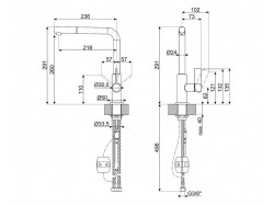 Смеситель кухонный Smeg - MD 22 CUX