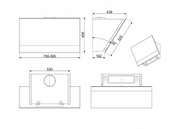 Вытяжка кухонная Smeg - KV 26 P
