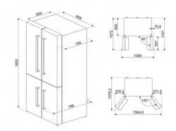 Холодильник Smeg - FQ 60 BDF