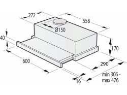 Вытяжка кухонная Gorenje - TH 62 E 4 BG