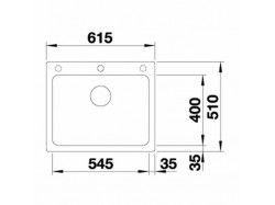 Мойка кухонная Blanco - 525941 NAYA 6 Чёрный