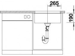 Мойка кухонная Blanco - 527170 SUBLINE 500-U