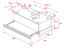 Вытяжка кухонная Teka - CNL 6415 BK 40436812