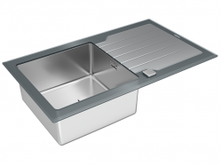 Мойка кухонная Teka - DIAMOND 1B 1D 86 ST 115100021