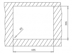 Мойка кухонная Teka - SQUARE 50.40 TG 115230023