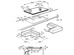 Варочная поверхность AEG - HKB64453NB Hob2Hood