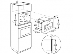 Кофеварка встраиваемая Electrolux - EBC 85 X