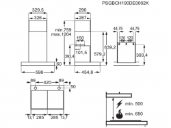 Вытяжка кухонная AEG - DBE 5661 HG Hob2Hood
