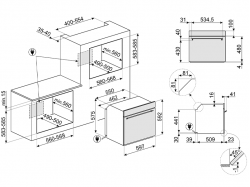 Духовой шкаф Smeg - SF 6301 TN