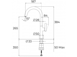Смеситель кухонный Teka - OVAL 915 116030063