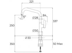 Смеситель кухонный Teka - OVAL 914 116030067