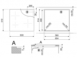 Варочная поверхность Smeg - SE 464 TD