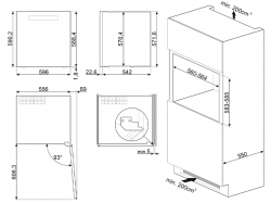 Винный шкаф встраиваемый Smeg - CVI 129 B 3