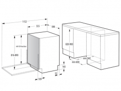 Посудомоечная машина встраиваемая Gorenje - GV 642 C 60