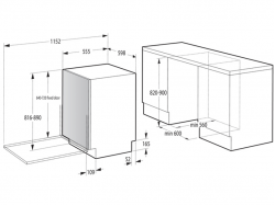 Посудомоечная машина встраиваемая Gorenje - GV 673 C 60