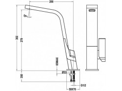 Смеситель кухонный Teka - IC 915 33915020N